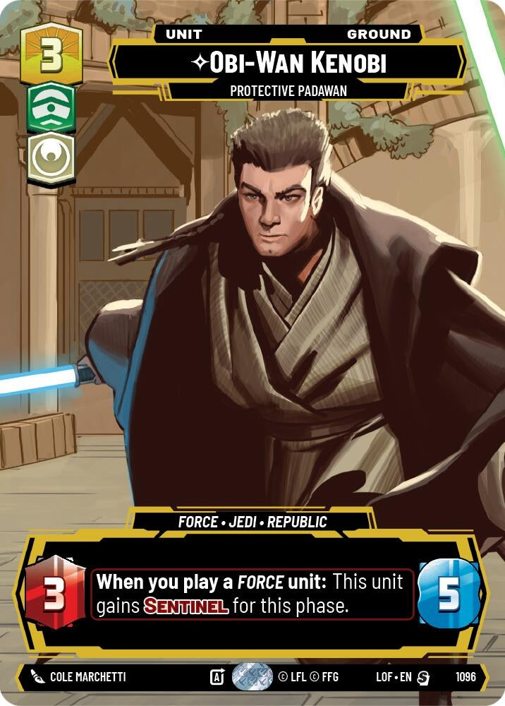 Image for Obi-Wan Kenobi - Protective Padawan (Prestige Foil) - Star Wars: Unlimited