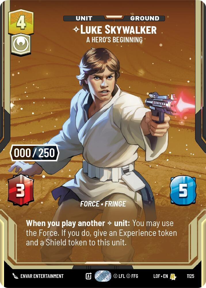 Image for Luke Skywalker - A Hero's Beginning (Serialized) - Star Wars: Unlimited