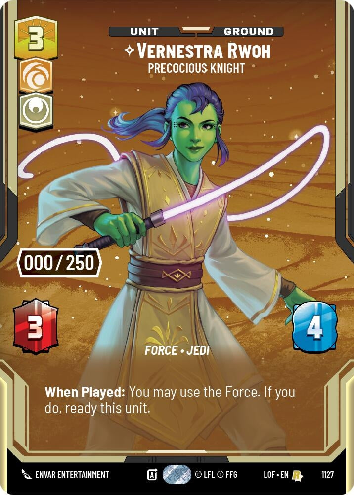 Image for Vernestra Rwoh - Precocious Knight (Serialized) - Star Wars: Unlimited