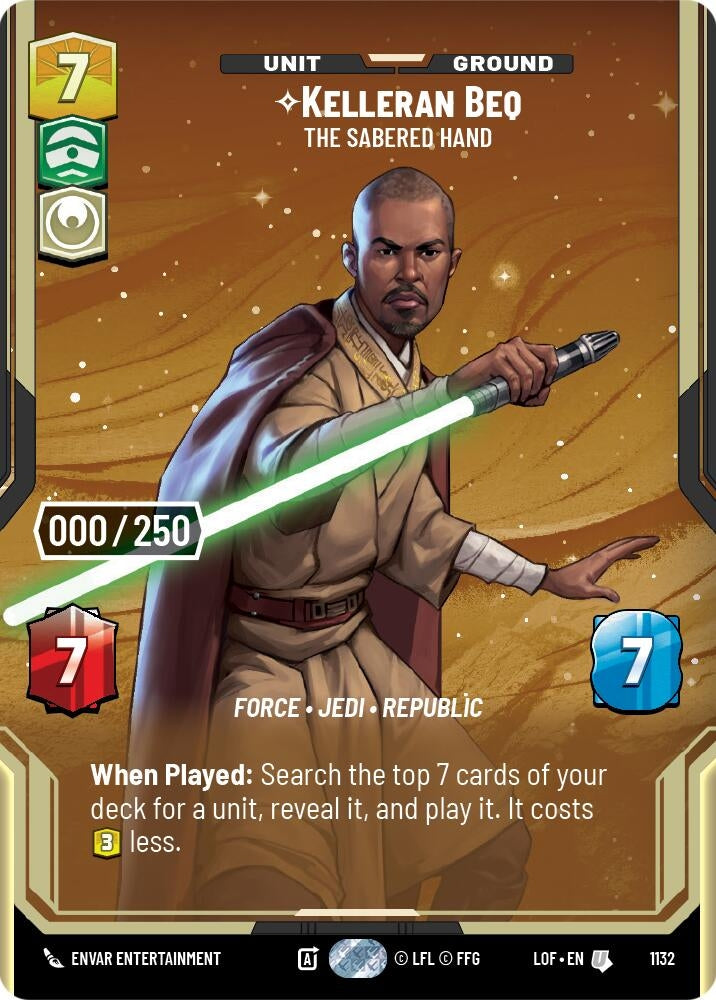 Image for Kelleran Beq - The Sabered Hand (Serialized) - Star Wars: Unlimited