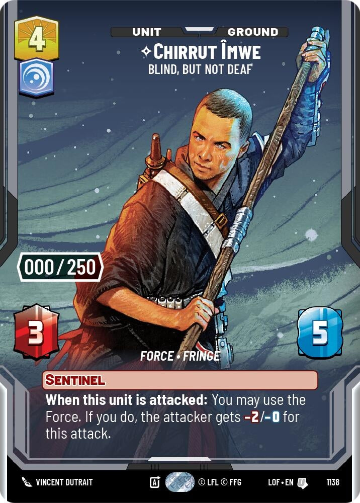 Image for Chirrut Imwe - Blind, but not Deaf (Serialized) - Star Wars: Unlimited