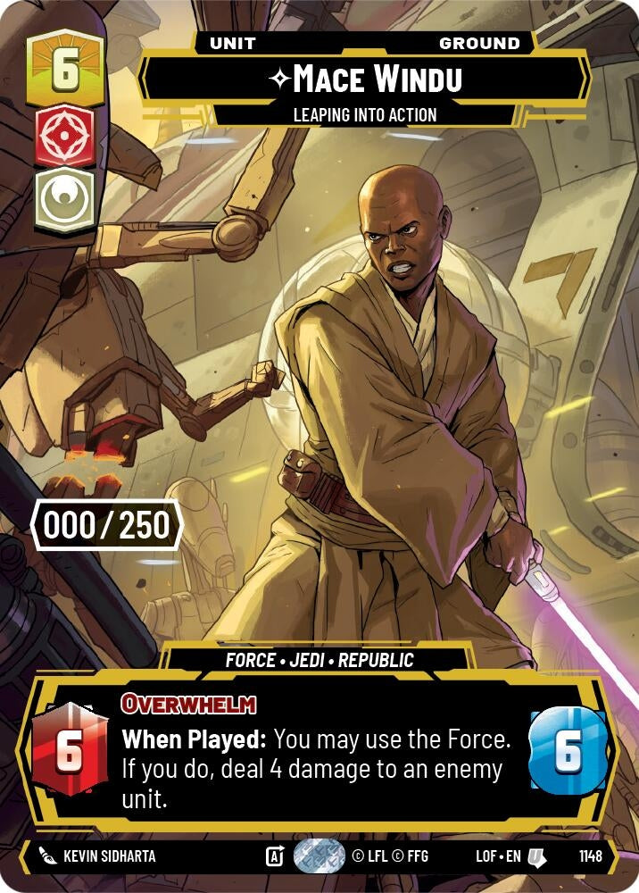 Image for Mace Windu - Leaping into Action (Serialized) - Star Wars: Unlimited