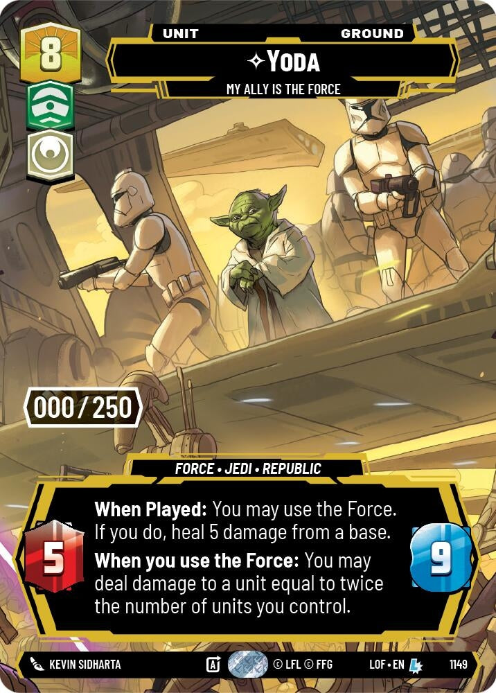 Image for Yoda - My Ally is the Force (Serialized) - Star Wars: Unlimited
