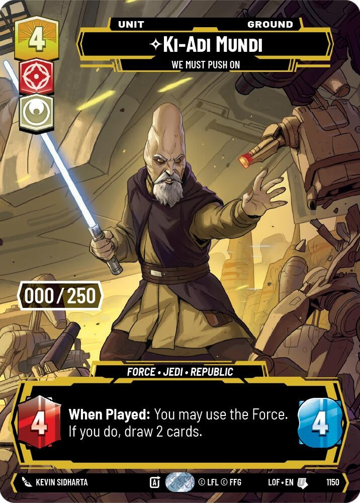 Image for Ki-Adi-Mundi - We Must Push On (Serialized) - Star Wars: Unlimited