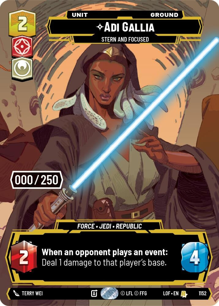 Image for Adi Gallia - Stern and Focused (Serialized) - Star Wars: Unlimited