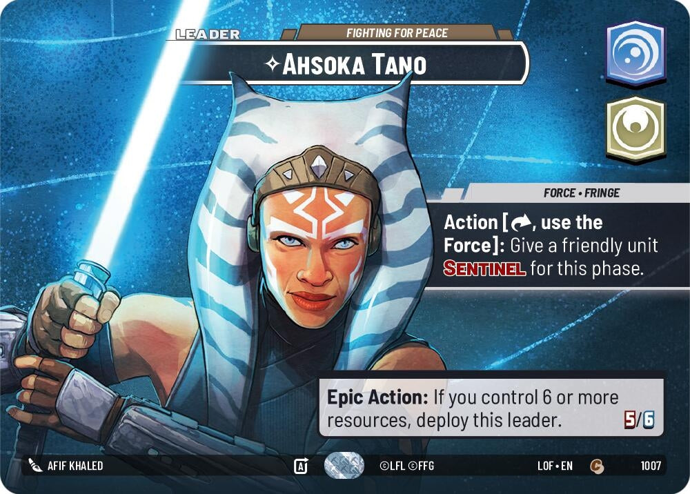 Image for Ahsoka Tano - Fighting For Peace (Showcase) - Star Wars: Unlimited