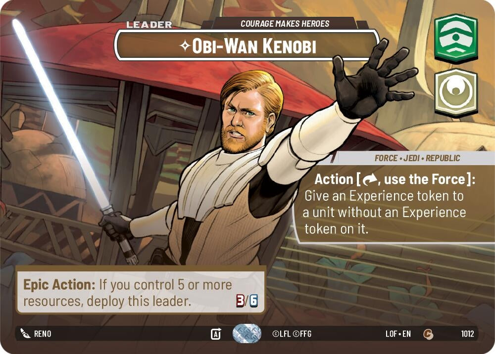 Image for Obi-Wan Kenobi - Courage Makes Heroes (Showcase) - Star Wars: Unlimited
