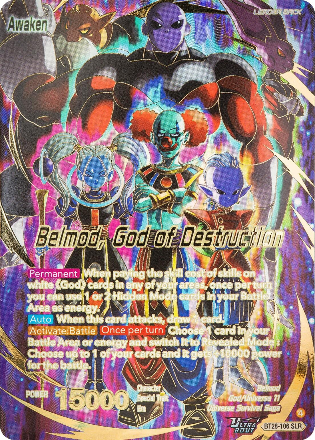 Image for Belmod // Belmod, God of Destruction (SLR) - Dragon Ball Super: Masters