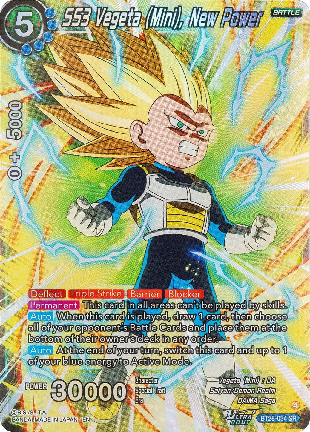 Image for SS3 Vegeta (Mini), New Power - Dragon Ball Super: Masters