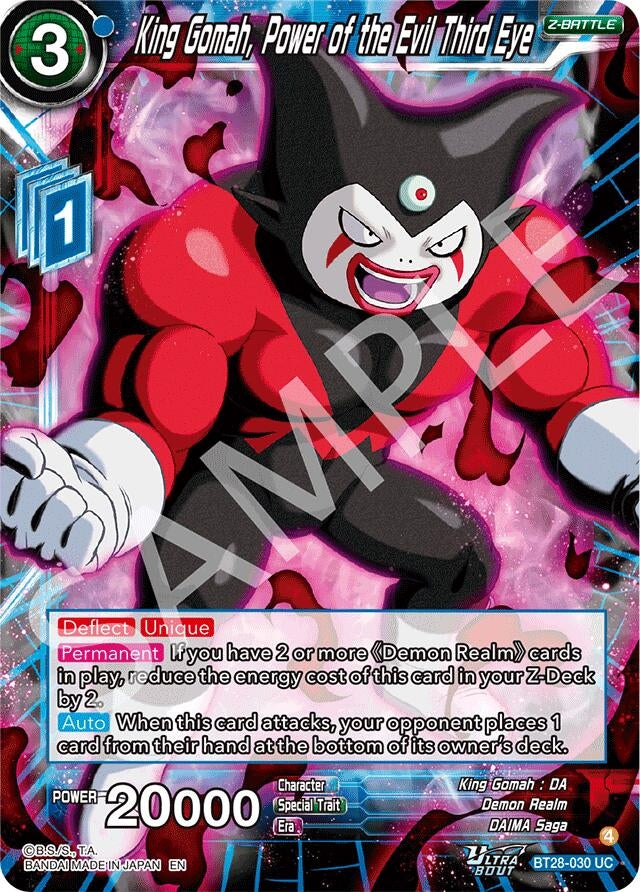 Image for King Gomah, Power of the Evil Third Eye - Dragon Ball Super: Masters