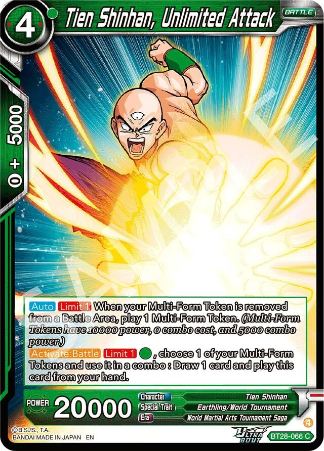 Image for Tien Shinhan, Unlimited Attack - Dragon Ball Super: Masters