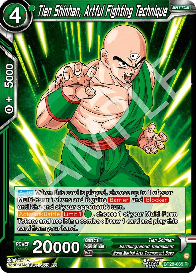 Image for Tien Shinhan, Artful Fighting Technique - Dragon Ball Super: Masters