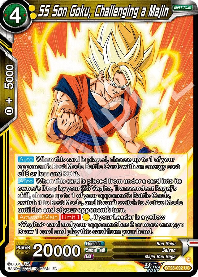 Image for SS Son Goku, Challenging a Majin - Dragon Ball Super: Masters