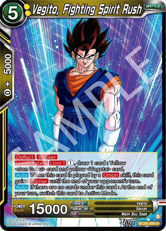 Image for Vegito, Fighting Spirit Rush - Dragon Ball Super: Masters
