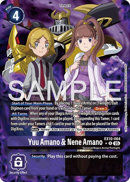 Image for Yuu Amano & Nene Amano (Alternate Art) - Digimon Card Game