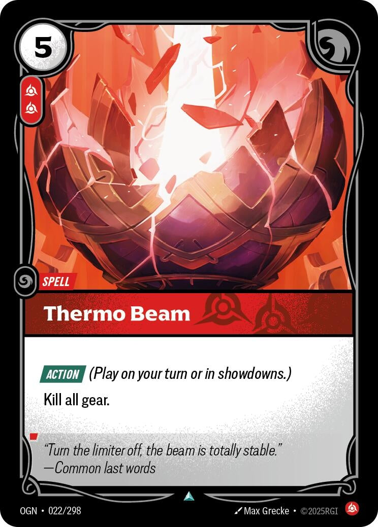 Image for Thermo Beam - Riftbound: League of Legends Trading Card Game