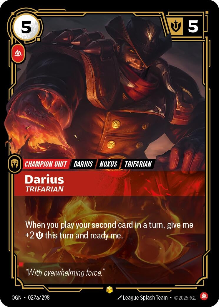 Image for Darius, Trifarian (Alternate Art) - Riftbound: League of Legends Trading Card Game
