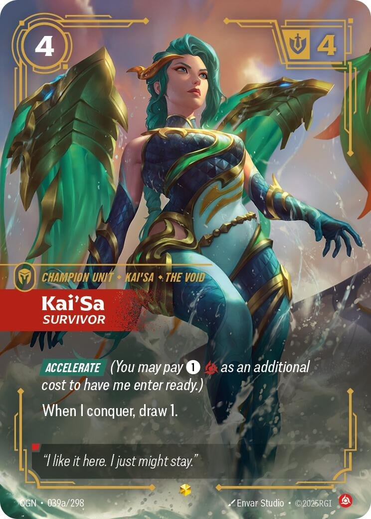 Image for Kai'Sa, Survivor (Alternate Art) - Riftbound: League of Legends Trading Card Game