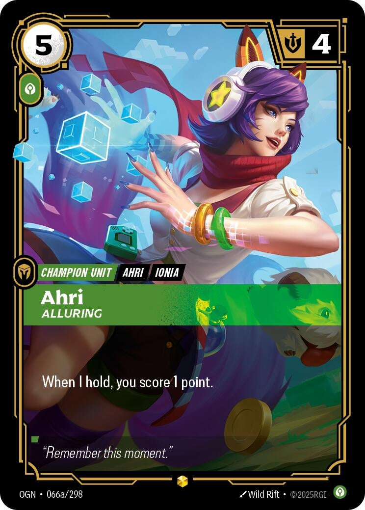 Image for Ahri, Alluring (Alternate Art) - Riftbound: League of Legends Trading Card Game