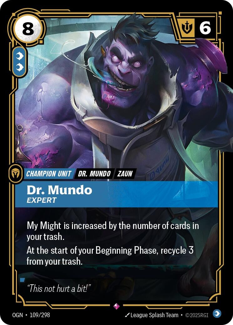 Image for Dr. Mundo, Expert - Riftbound: League of Legends Trading Card Game