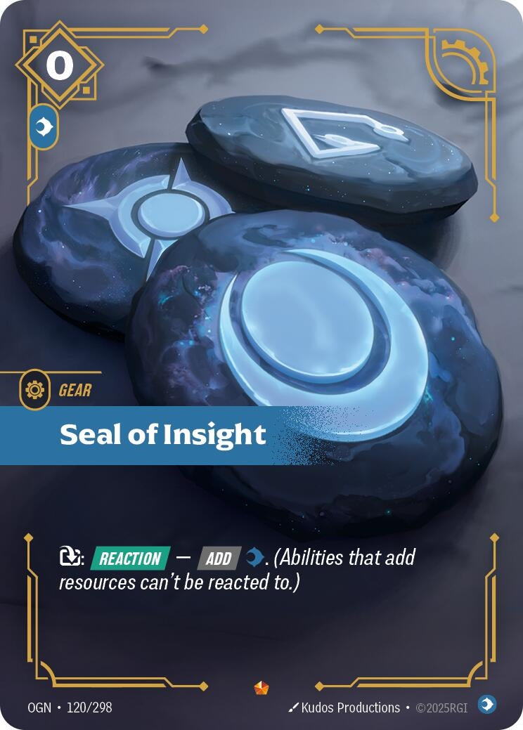 Image for Seal of Insight - Riftbound: League of Legends Trading Card Game