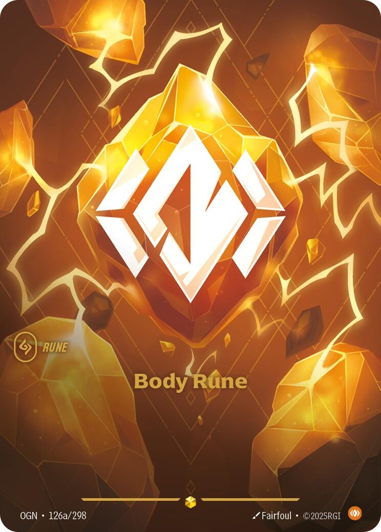Image for Body Rune (Alternate Art) - Riftbound: League of Legends Trading Card Game