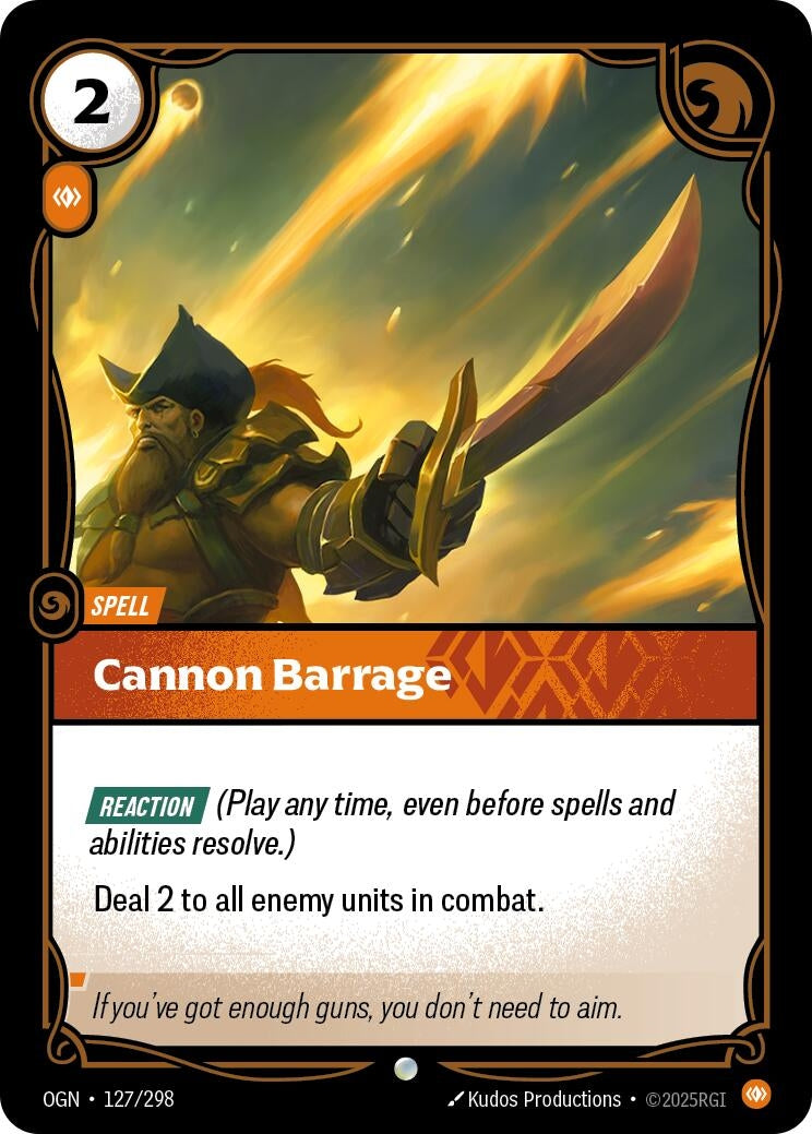 Image for Cannon Barrage - Riftbound: League of Legends Trading Card Game
