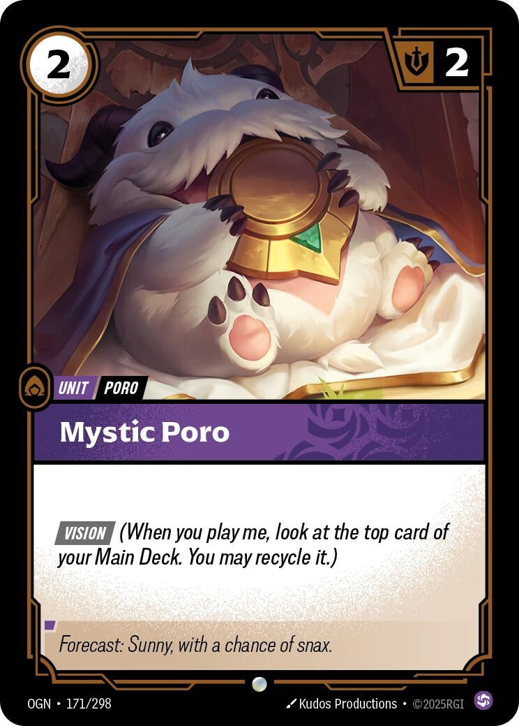 Image for Mystic Poro - Riftbound: League of Legends Trading Card Game