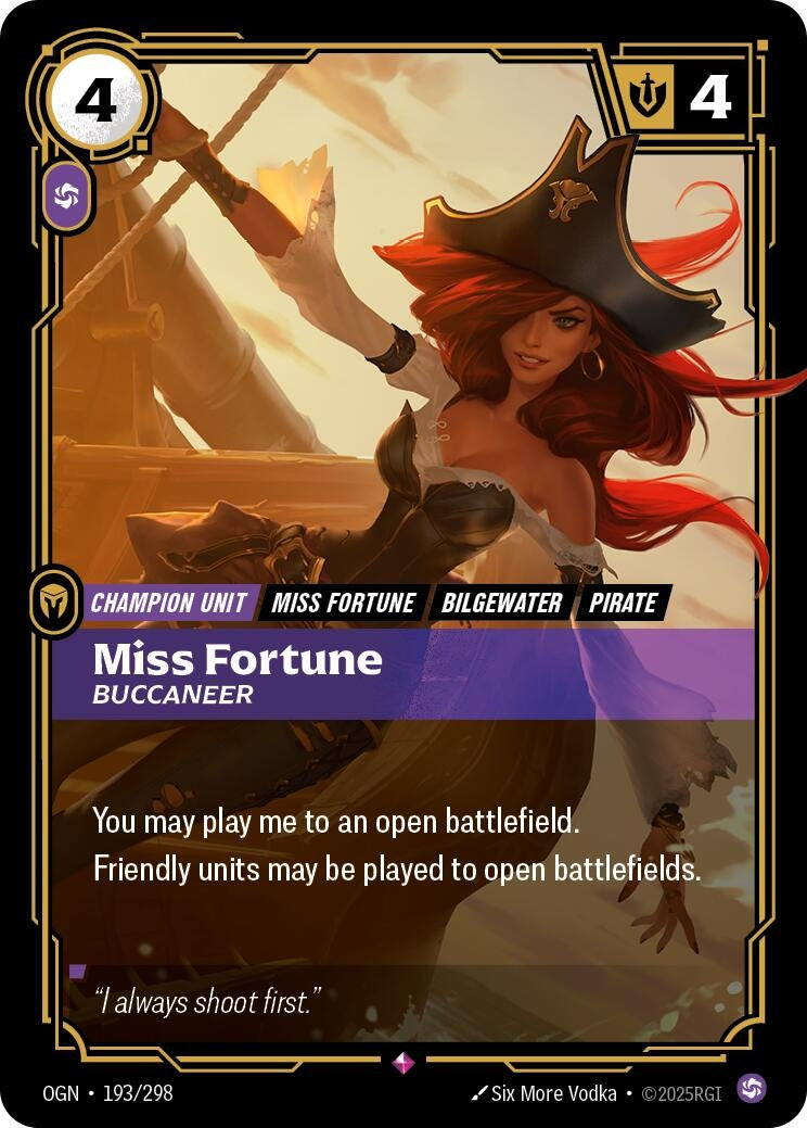 Image for Miss Fortune, Buccaneer - Riftbound: League of Legends Trading Card Game