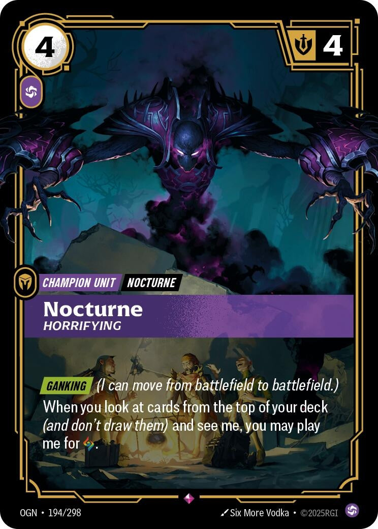 Image for Nocturne, Horrifying - Riftbound: League of Legends Trading Card Game