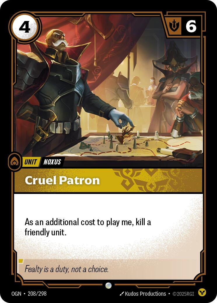 Image for Cruel Patron - Riftbound: League of Legends Trading Card Game
