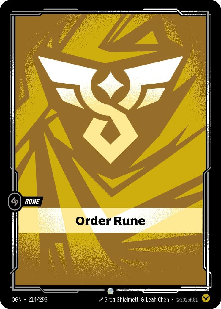 Image for Order Rune - Riftbound: League of Legends Trading Card Game