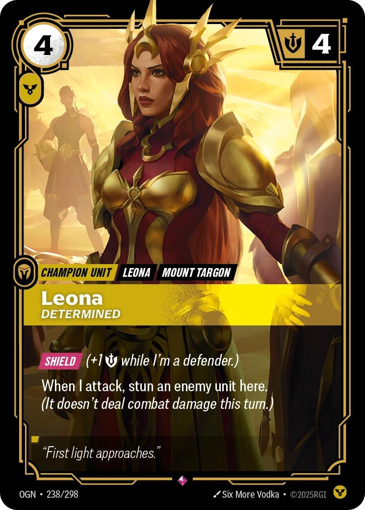 Image for Leona, Determined - Riftbound: League of Legends Trading Card Game