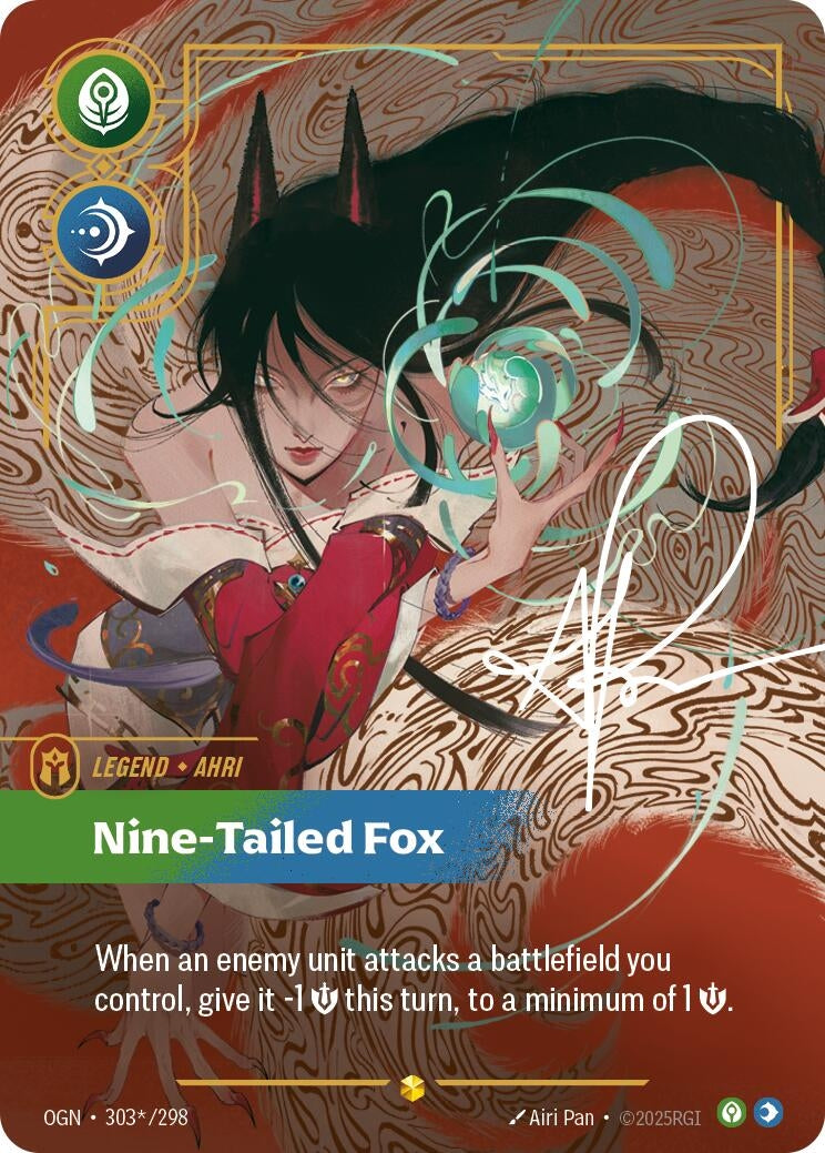 Image for Ahri, Nine-Tailed Fox (Signature) - Riftbound: League of Legends Trading Card Game