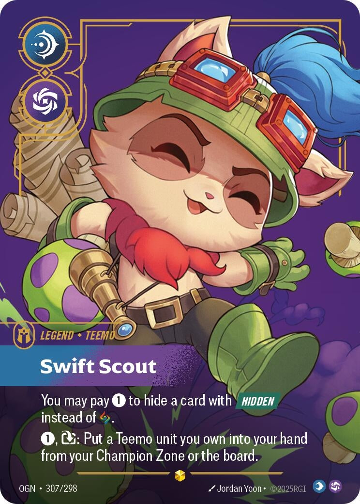 Image for Teemo, Swift Scout (Overnumbered) - Riftbound: League of Legends Trading Card Game