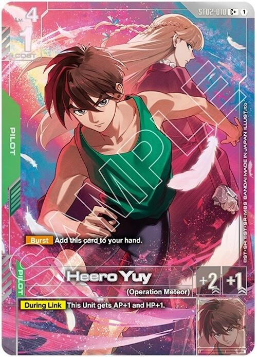 Image for Heero Yuy (C+) (PB01) - Gundam Card Game