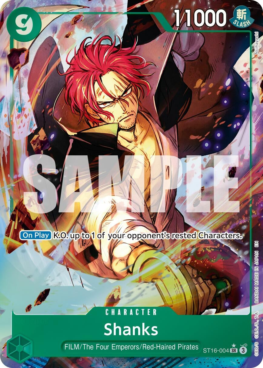 Image for Shanks - ST16-004 (Alternate Art) - One Piece Card Game