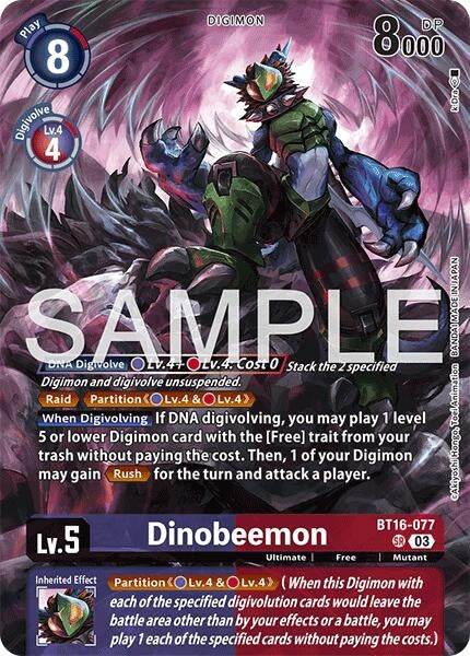 Image for Dinobeemon - Digimon Card Game