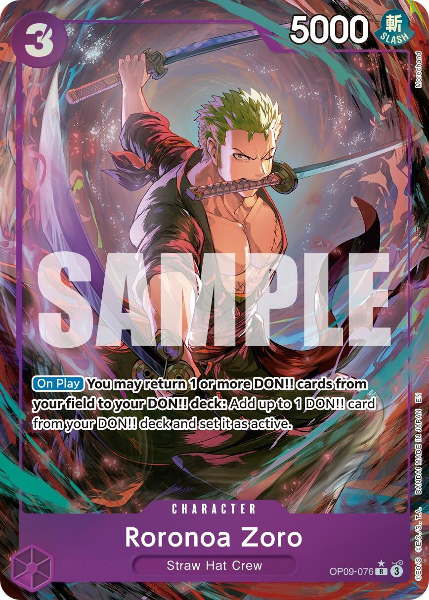 Image for Roronoa Zoro - OP09-076 (Alternate Art) - One Piece Card Game