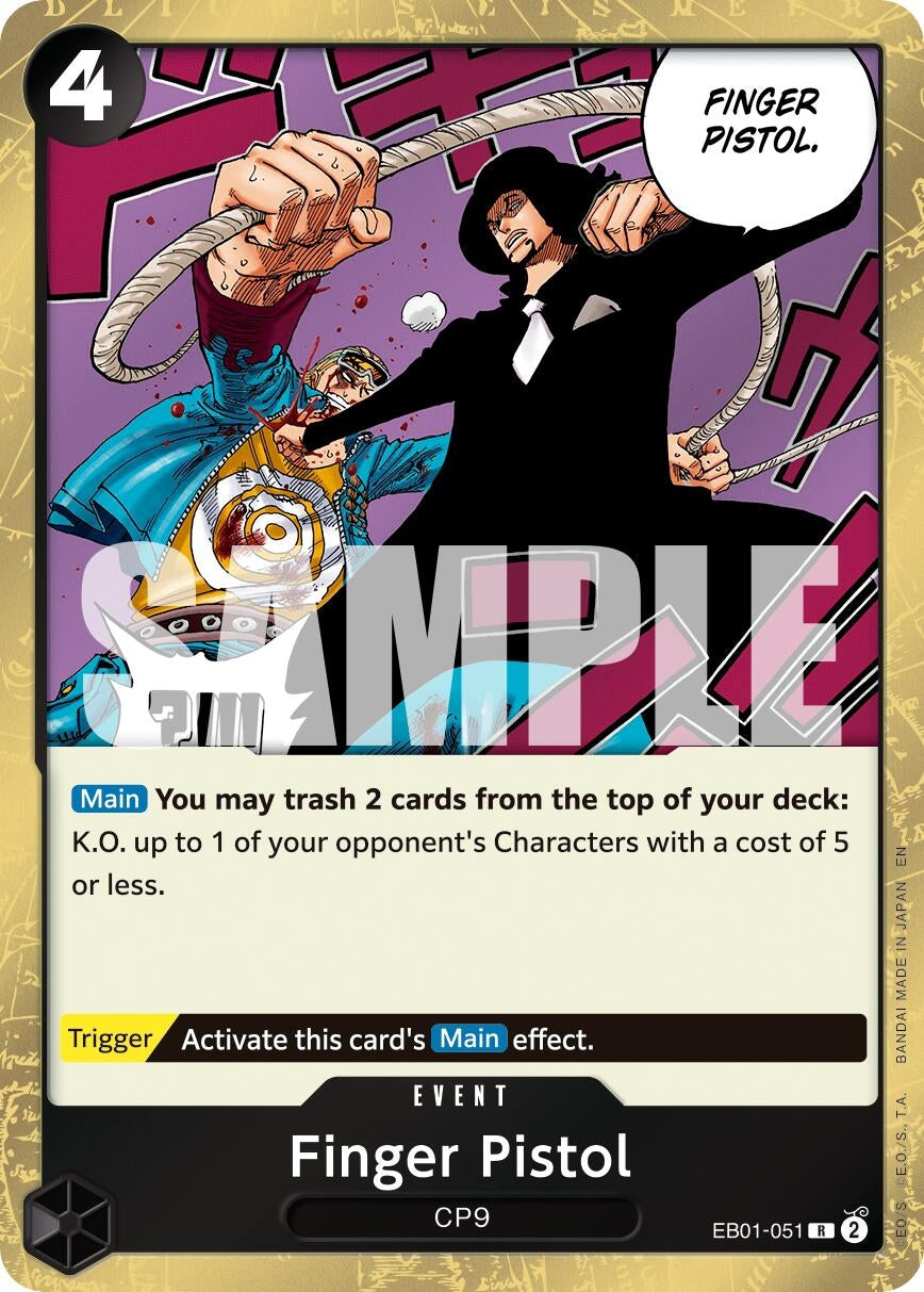 Image for Finger Pistol (Reprint) - One Piece Card Game