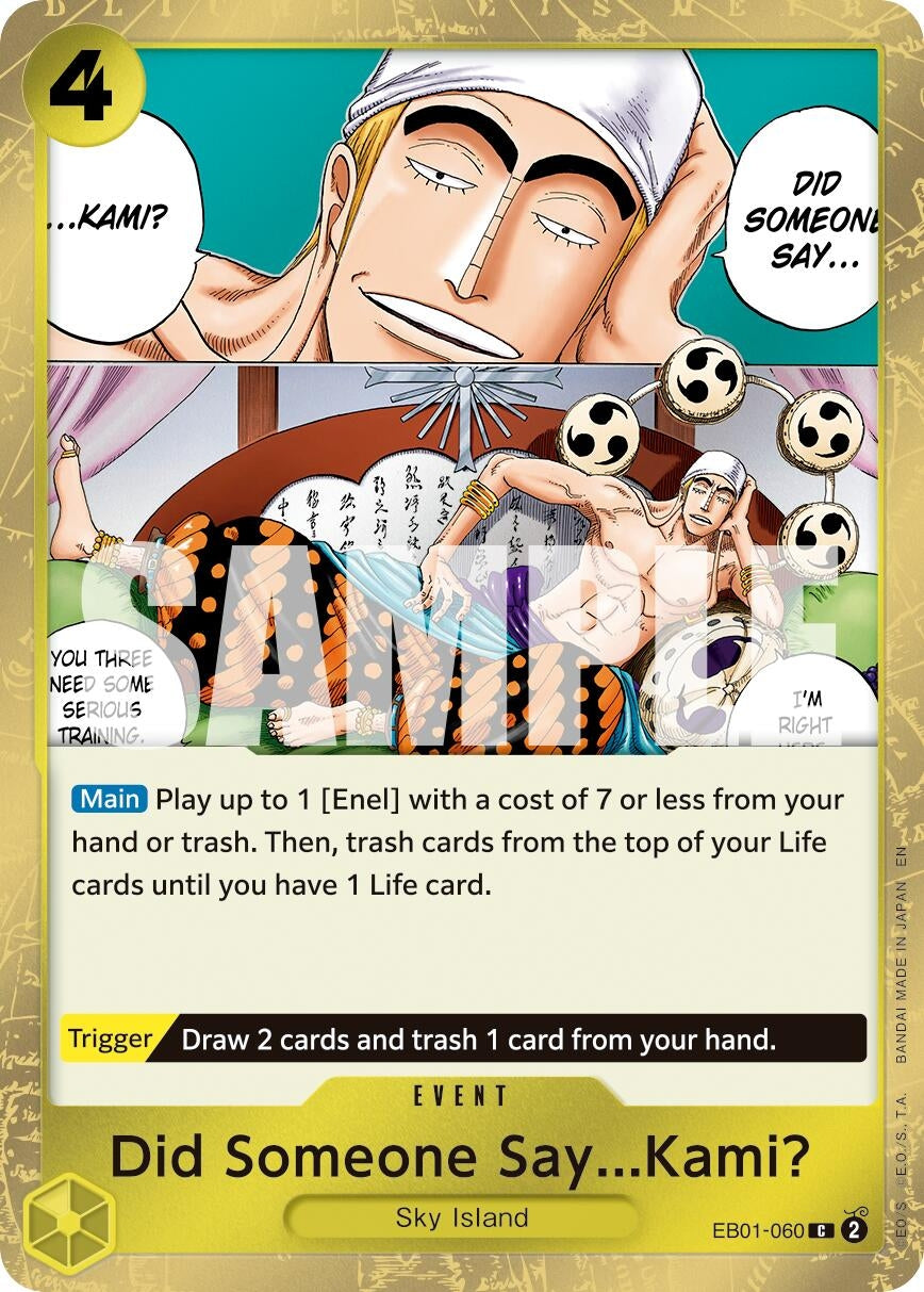 Image for Did Someone Say...Kami? (Pirate Foil) - One Piece Card Game