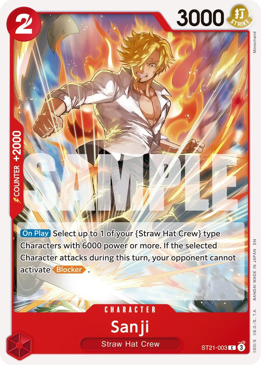 Image for Sanji - ST21-003 (Reprint) - One Piece Card Game