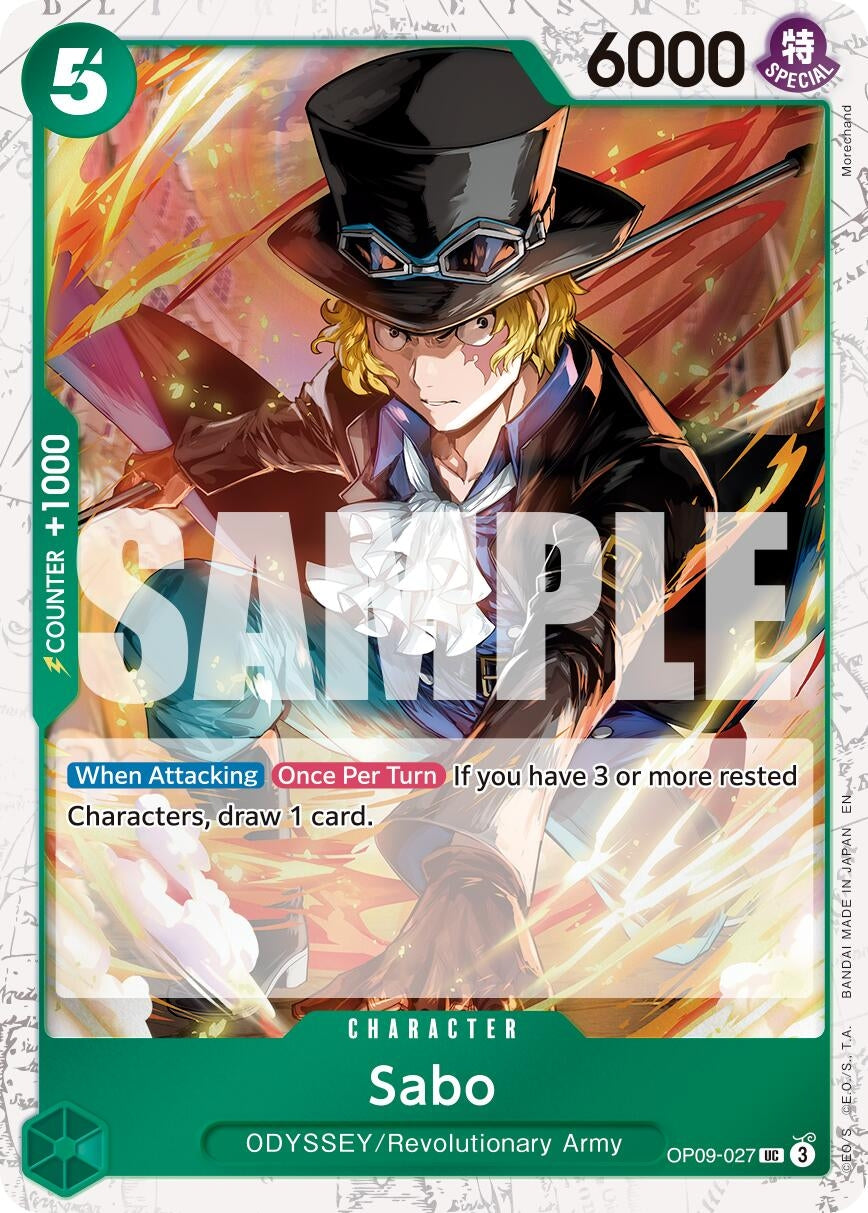 Image for Sabo - OP09-027 (Pirate Foil) - One Piece Card Game