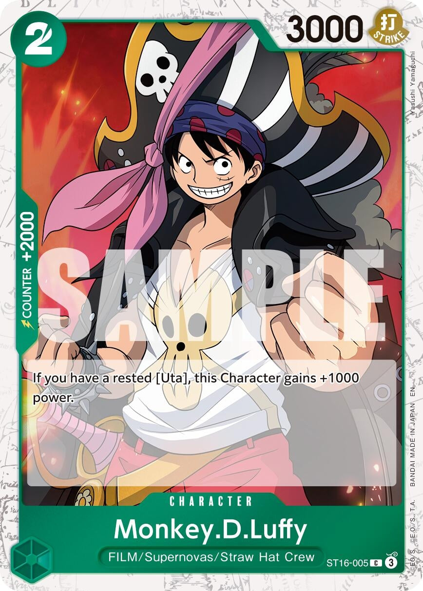 Image for Monkey.D.Luffy - ST16-005 (Pirate Foil) - One Piece Card Game