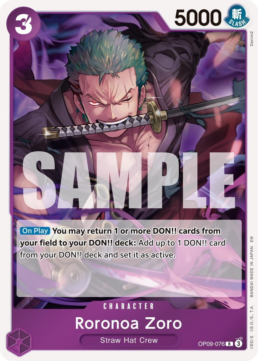 Image for Roronoa Zoro - OP09-076 - One Piece Card Game