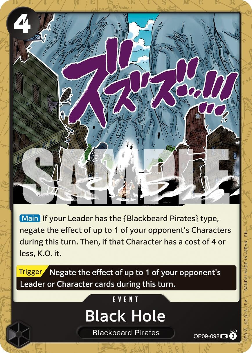 Image for Black Hole (Reprint) - One Piece Card Game