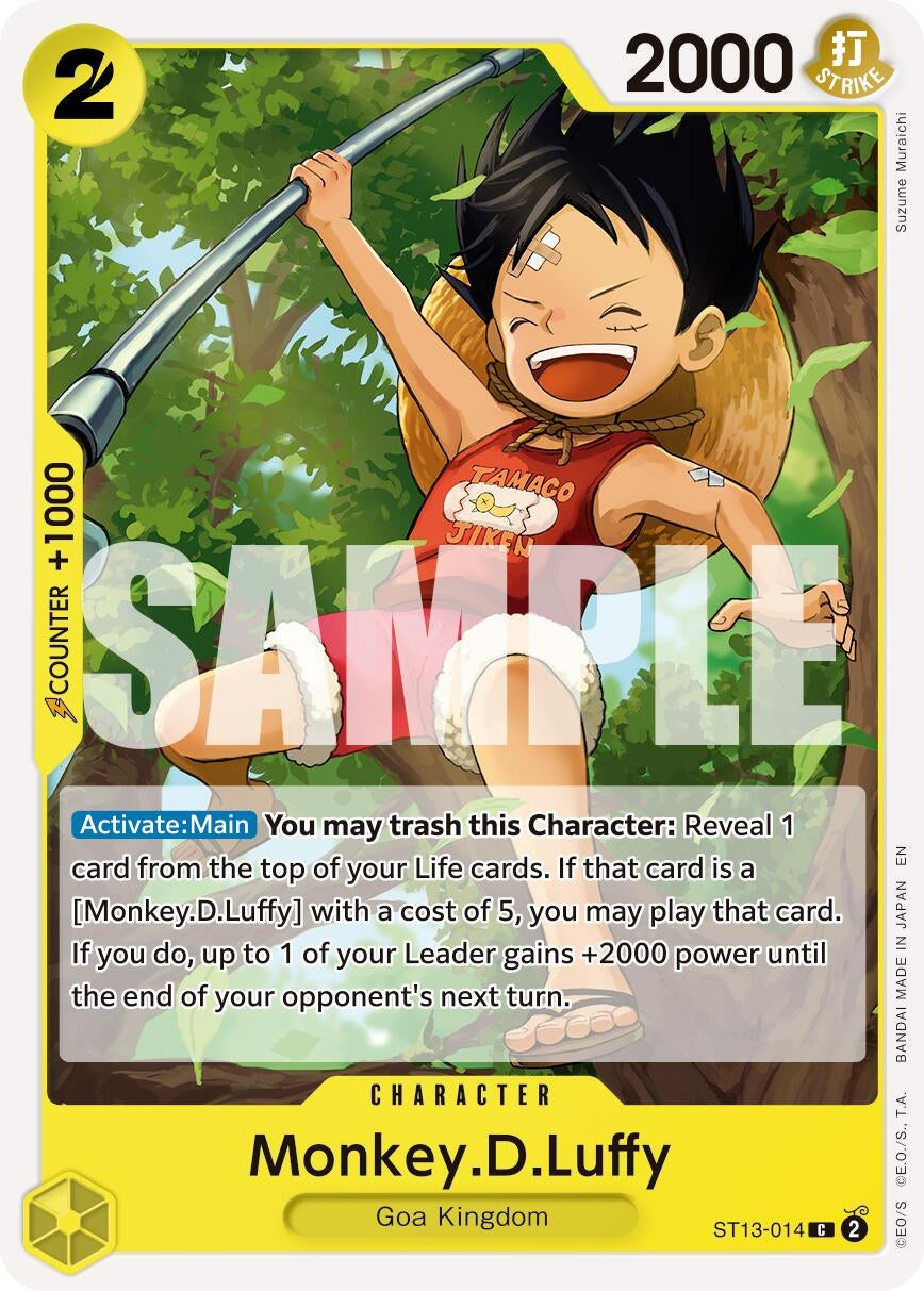 Image for Monkey.D.Luffy - ST13-014 (Reprint) - One Piece Card Game