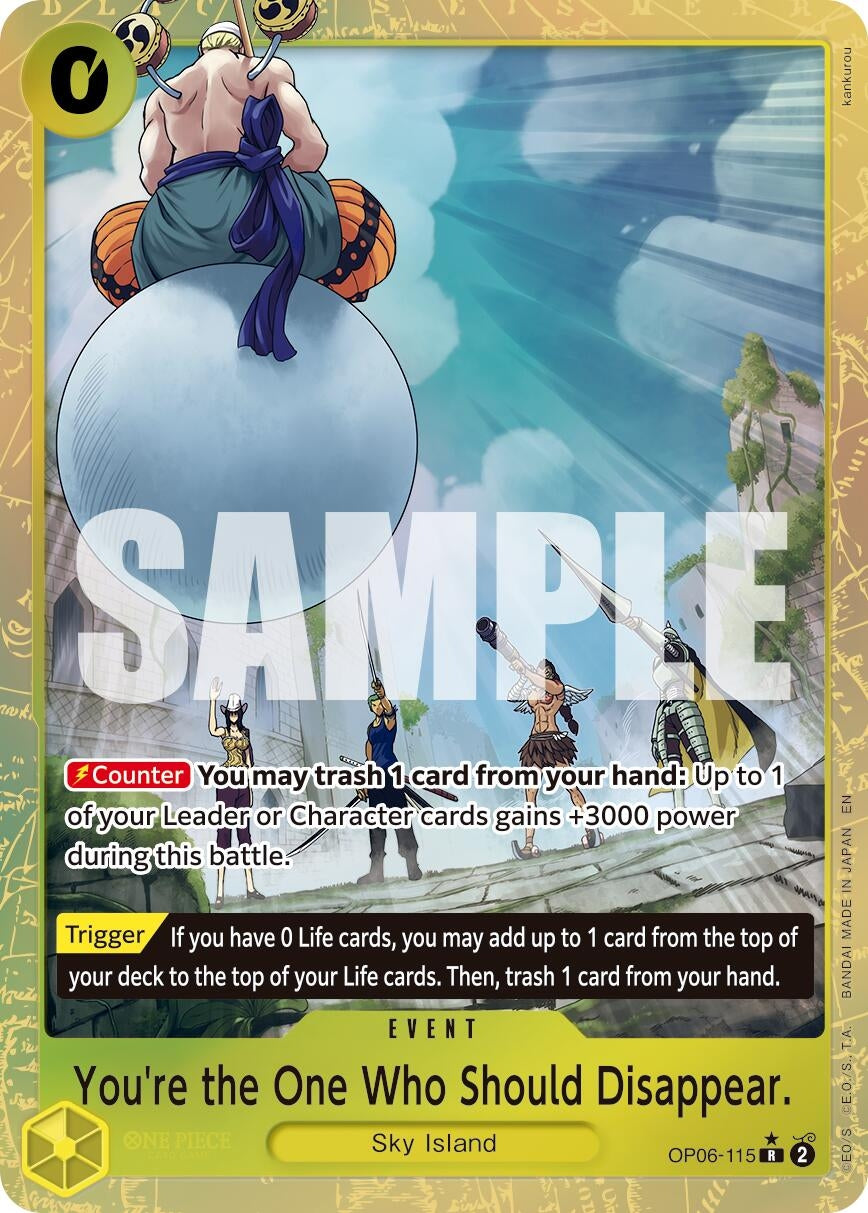 Image for You're the One Who Should Disappear (Alternate Art) - One Piece Card Game