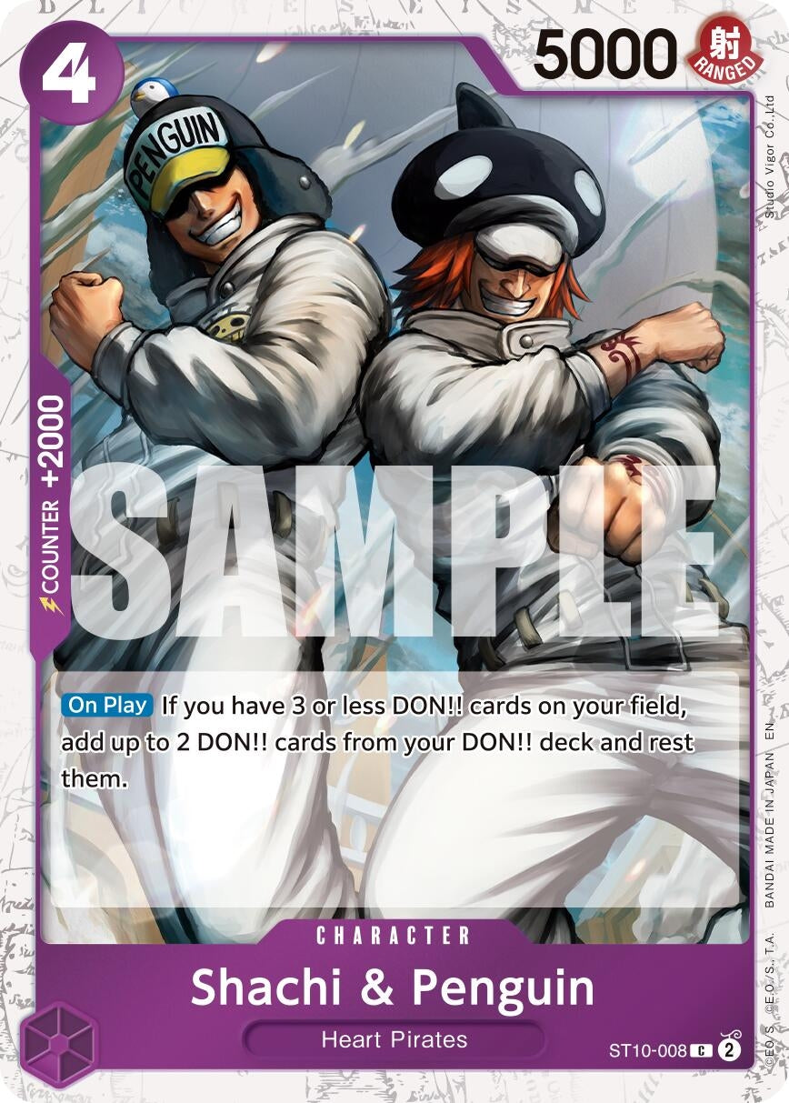 Image for Shachi & Penguin (Pirate Foil) - One Piece Card Game