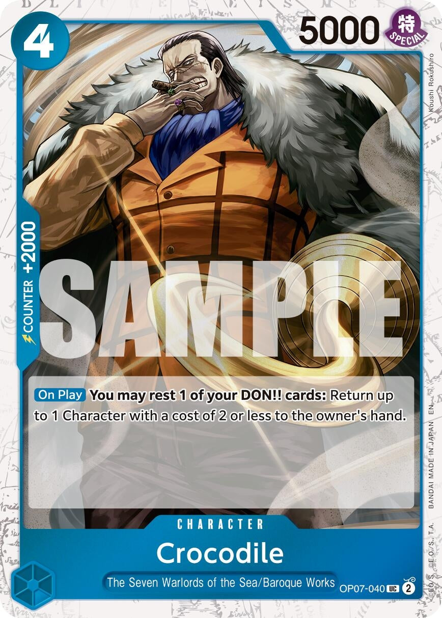 Image for Crocodile - OP07-040 (Pirate Foil) - One Piece Card Game